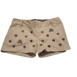 Notre Dame Fighting Irish Embroidered Tan Shorts